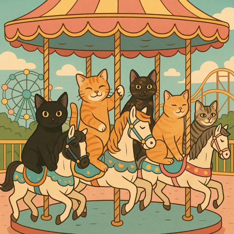 สามพี่น้องบนม้าหมุน